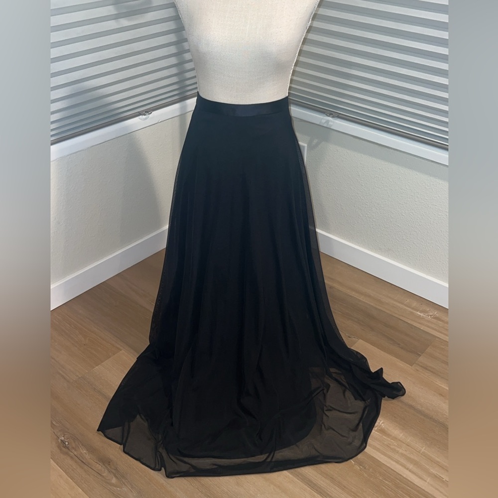 JS Collections Black Maxi Skirt